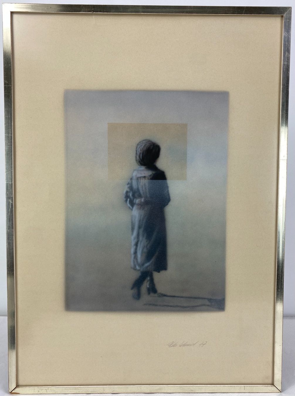 Poster & Bilder: Udo Schmid Bild Mischtechnik gerahmt handsigniert 1977 Kunst – Gebraucht aus Volketswil von Artivo