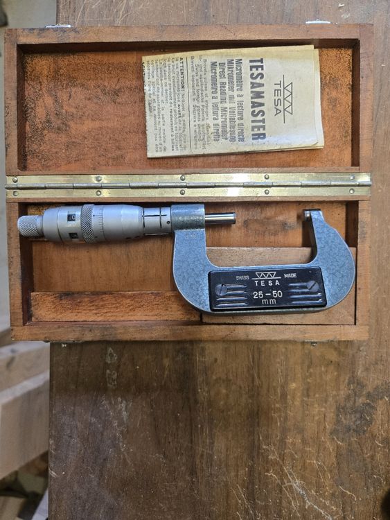 Tesa Master Mikrometer 25-50mm im Holzkasten (Gebraucht) in Greifensee ...