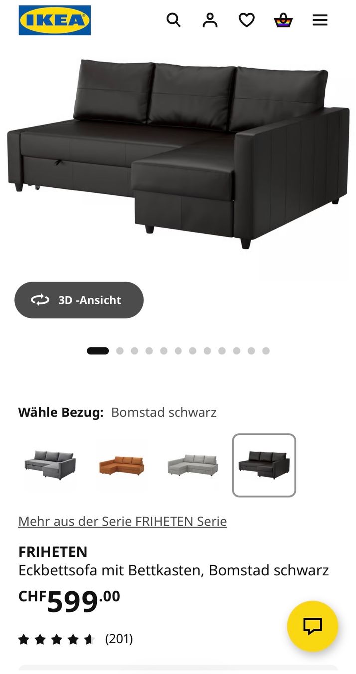 Divani: Kunstleder Sofa Ikea – Usato da Utzenstorf venduto da mei_y52x 8