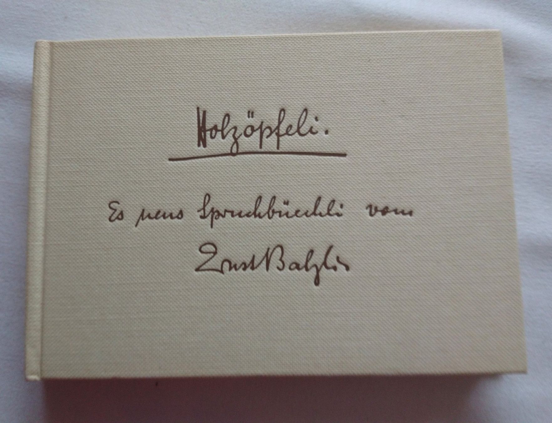 Bücher: Holzöpfeli - Sprüche Buch - Ernst Balzli 1967 – Gebraucht aus Schüpfen von ardiphne