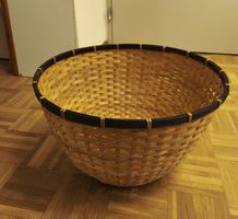 Korb aus geflochtenem Bambus, neu, Ikea Lövräsfa