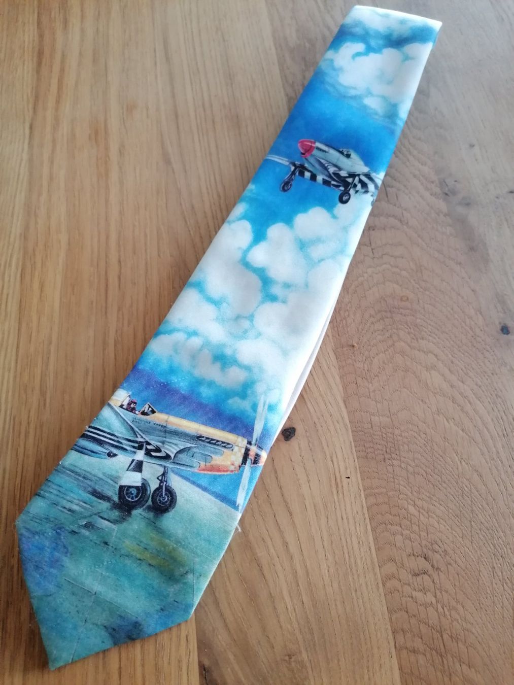Cravatte: Ralph Marlin - P-51 Mustang - Krawatte Nr. 77 – Usato da Basel venduto da vintagecollector