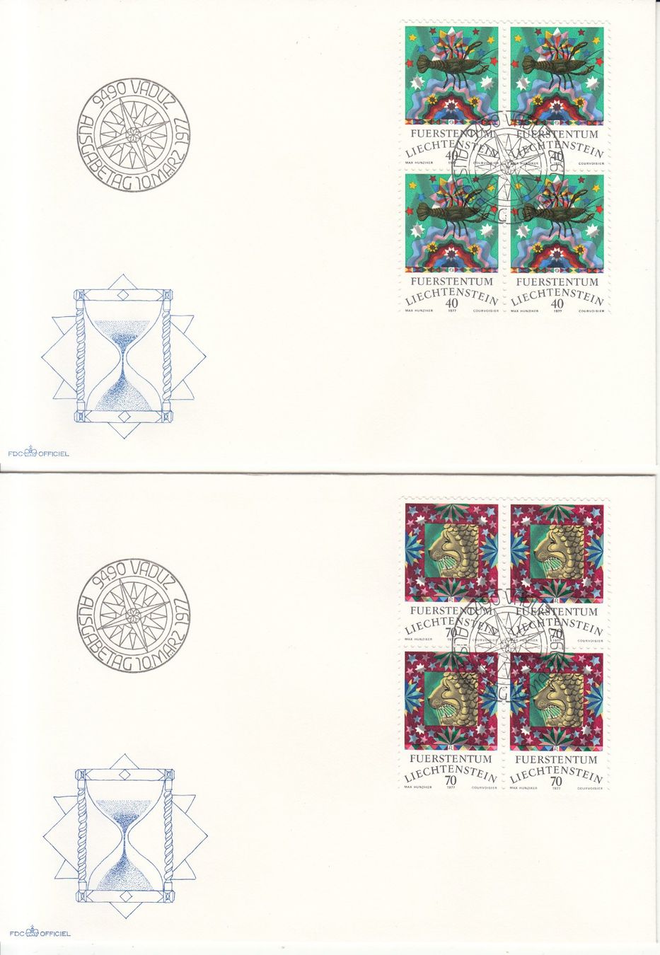 Tutti i francobolli: LBK 607 - 610 im 4er-Block FDC – Usato da Bürglen TG venduto da StampGraf 1