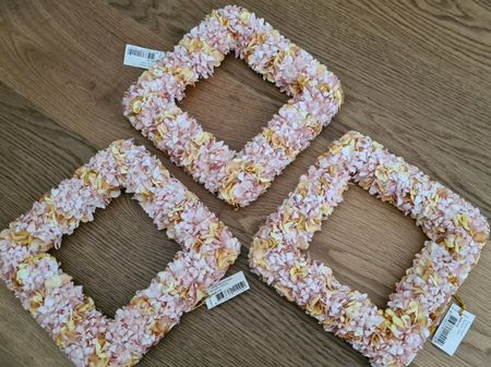 3 Bilderrahmen Hortensien-Blumen