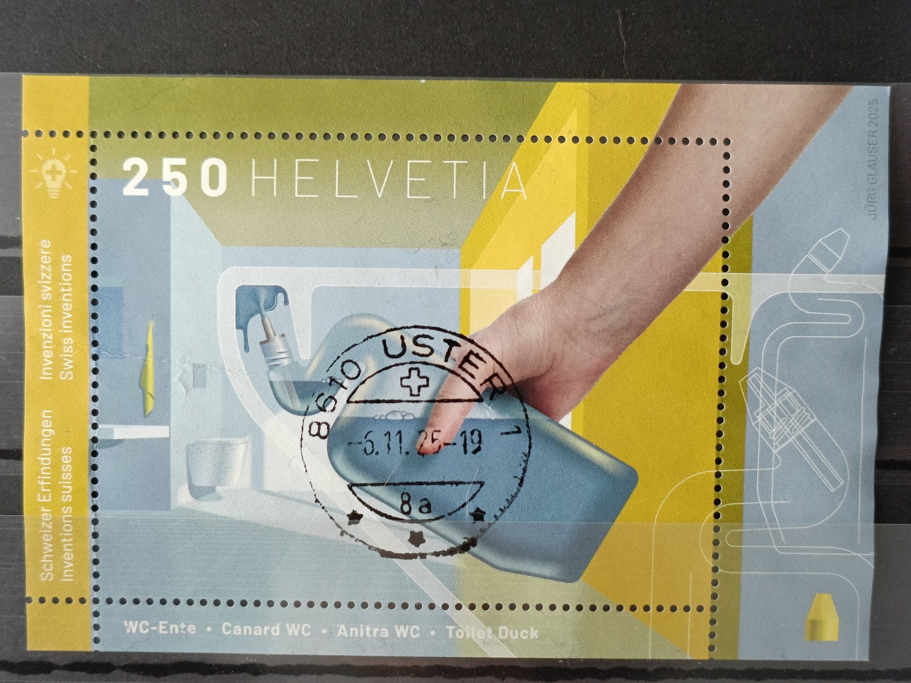 Alle Briefmarken: 2025 WC Ente Vollstempel – Gebraucht aus Dübendorf von goeggi79