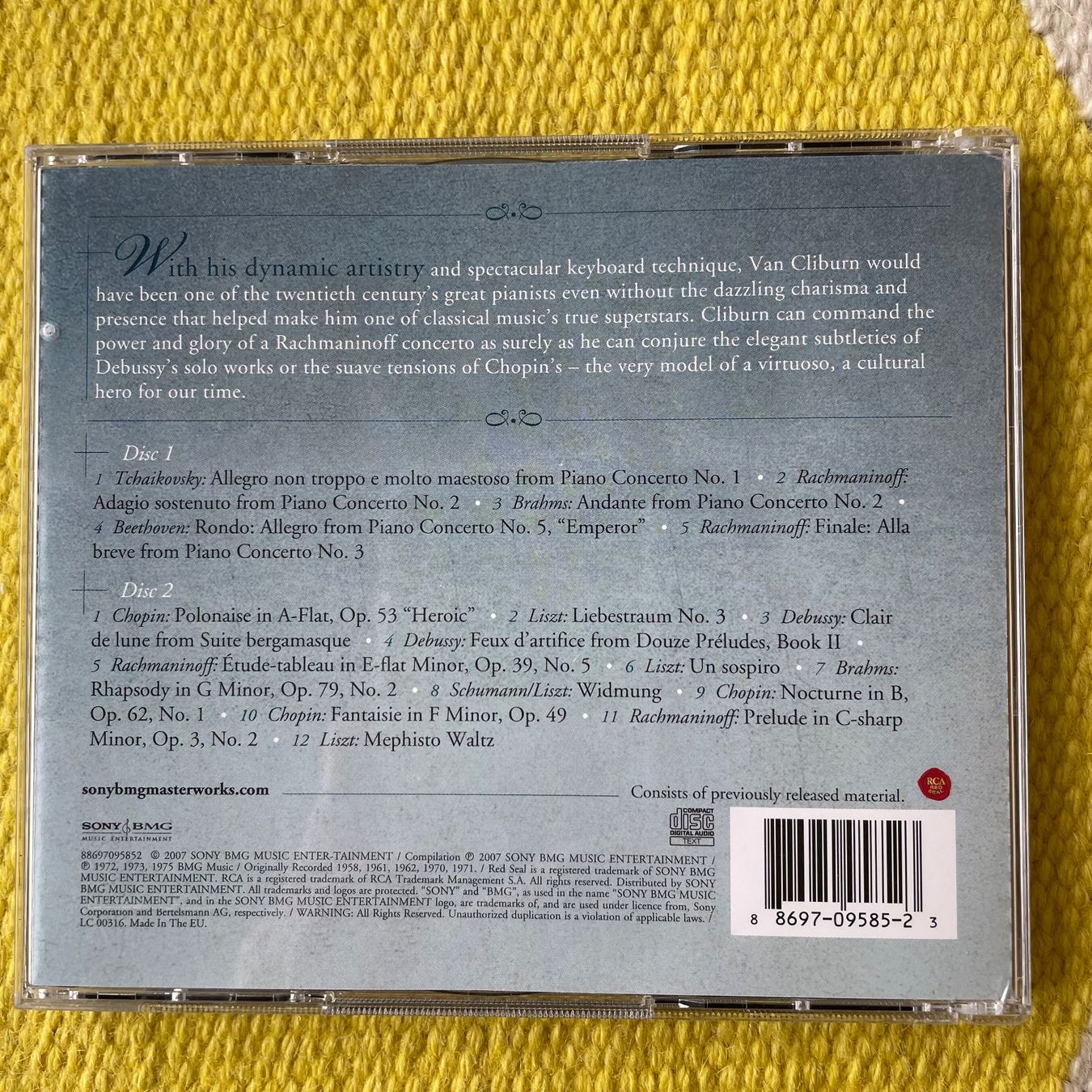 CD: VAN CLIBURN-2CD THE ESSENTIAL – Usato da Rorschacherberg venduto da CD-Roli 1