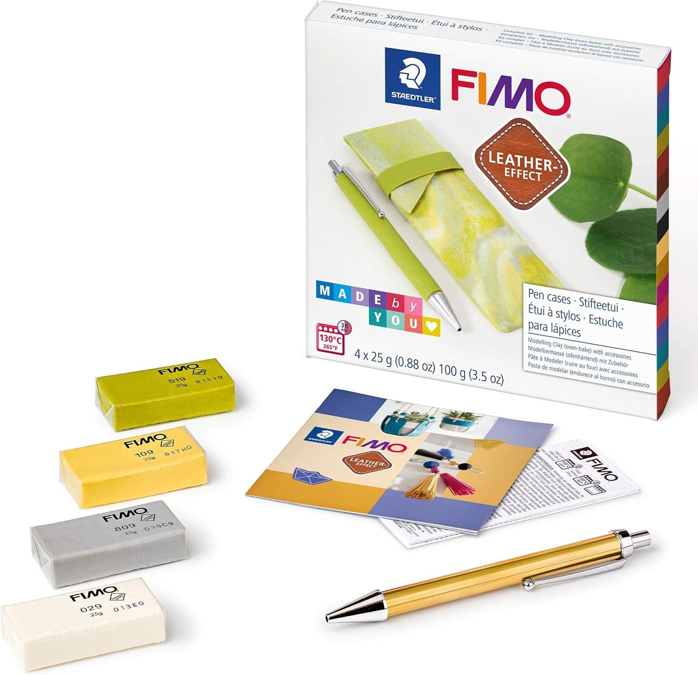 Kit bricolage: FIMO Leather Effect Set "Stifteetui in Marmoroptik" 8015DIY7 – Nuovo e nell'imballaggio originale da Lachen SZ venduto da officefactoryag