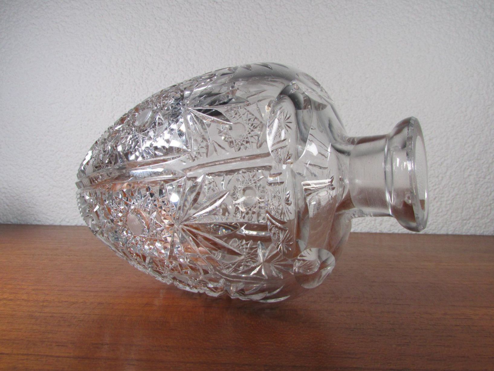 Karaffen: Handgeschliffene Mid Century Glaskaraffe Bleikristall 1960er – Gebraucht aus Ostermundigen von Zytrum 5