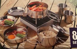 Kochgeschirr Zum Campen Set a 8 pcs.Neu! PRAKTISCH!
