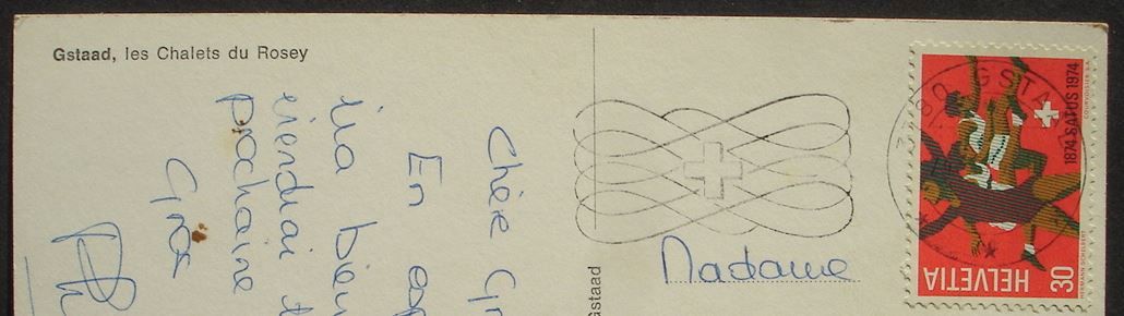 Cartoline postali: GSTAAD les Chalets du Rosey – Usato da Jona venduto da philajona 1