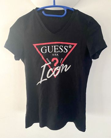 GUESS T-Shirt Damen, Gr. XS, schwarz