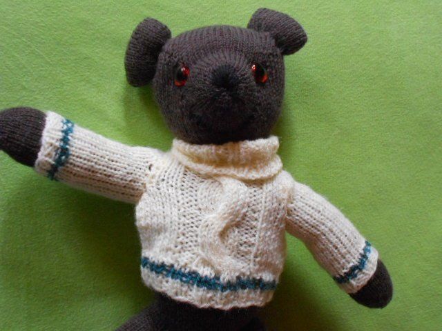 Bambole: Handgestrickter Teddy ca 35 cm – Nuovo (secondo la descrizione) da Flühli LU venduto da primula-47