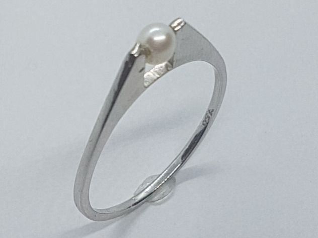 Anelli: Weissgold Perlenring 18 Karat Gold 750 – Nuovo (secondo la descrizione) da Unterägeri venduto da Altgoldschmuck 6
