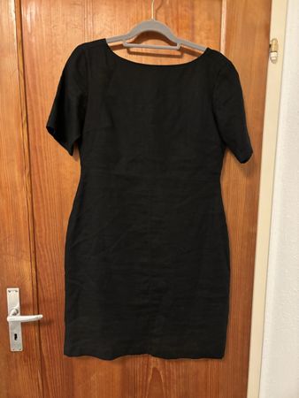 Essentiel Casual Leinen Kleid, Grösse 40, schwarz