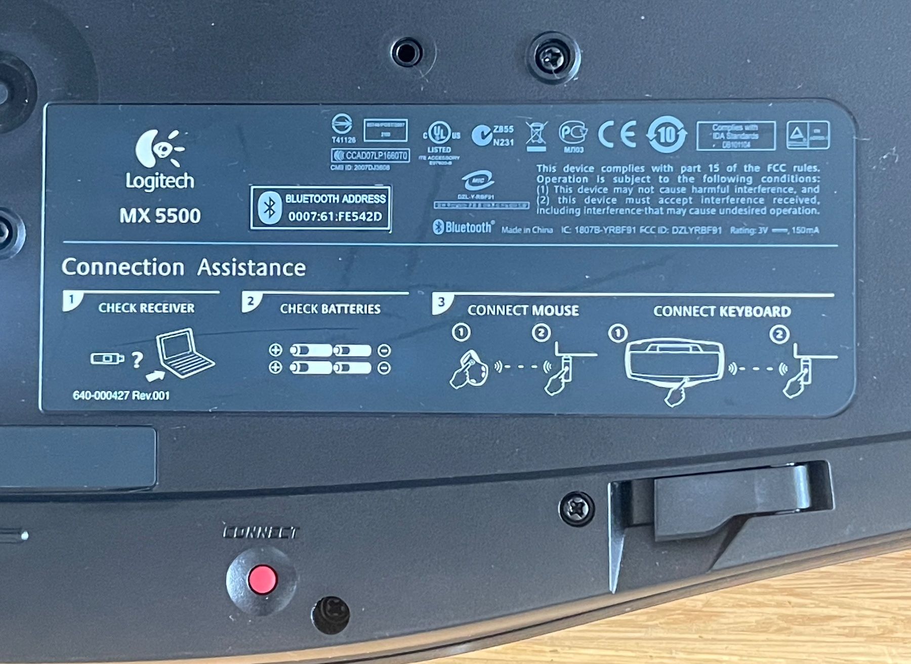 Logitech Tastaturen: Logitech wireless Keyboard and Mouse (Laser) – Gebraucht aus Glattbrugg von  2