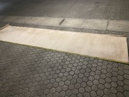 Teppich Läufer Beige, 405x85cm, ideal für Gang oder Entrée