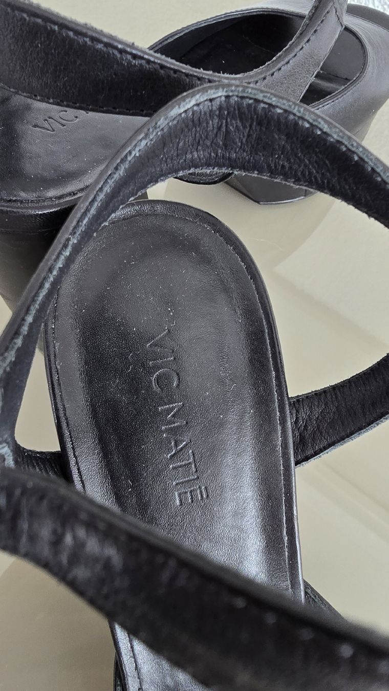 Vic Matié Damenschuhe: Sandale VicMatie 37.5 schwarz Leder – Neu (gemäss Beschreibung) aus Untereggen von cla_kb2w 4