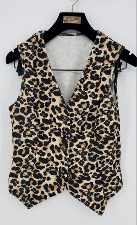 # WOMAN - Gilet ,,leoprint‘‘ Gr. S #