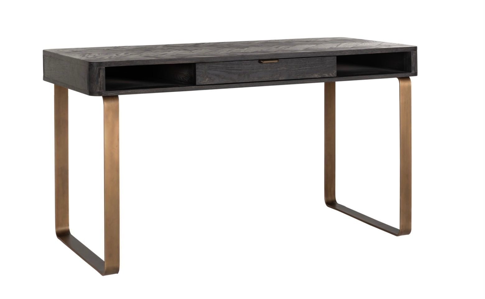 Schreibtische: RICHMOND INTERIORS** Desk Blackbone Brass black rustic – Neu und originalverpackt aus Ruswil von Miami-2026 1
