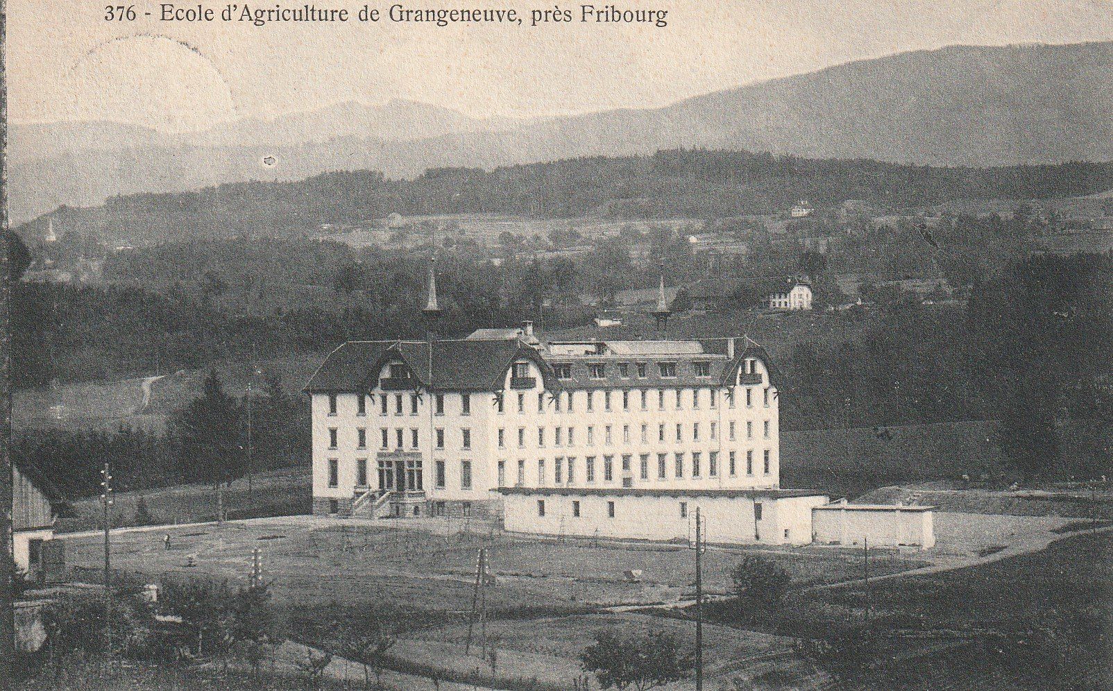 Ansichtskarten: AK Grangeneuve - gel. 3.7.1910 – Gebraucht aus Fribourg von schnalla92