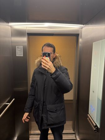 Aigle Wintermantel, Top Zustand, Grösse M, Marineblau