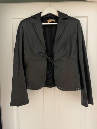 MNG Lederjacke, Echtleder, Schwarz, Gr. 38, von 1998