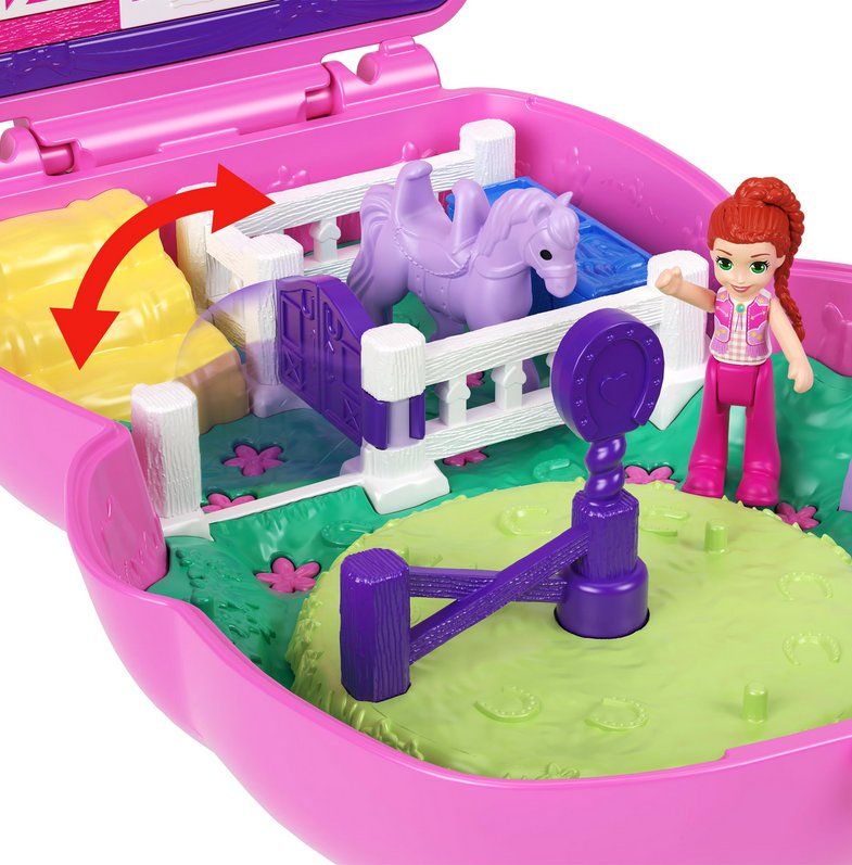 Polly Pocket Giocattoli: Polly Pocket Pony Rodeo Schatulle – Nuovo e nell'imballaggio originale da Oensingen venduto da Liquidations-Shop 1