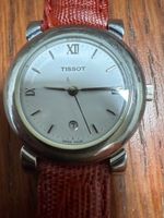 Tissot Swiss Made - Montre dame bracelet rouge authentique