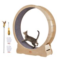 Katzenlaufrad Katzenkratzer ∅132cm natur