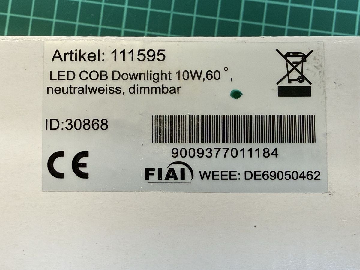 Kronleuchter & Deckenlampen: Downlight LED 10 Watt dimmbar, schwenkbar – Neu und originalverpackt aus Roggwil BE von fengshui 5