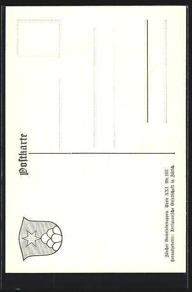Ansichtskarten: AK Sternenberg, Wappen der Gemeinde – Gebraucht aus Berlin von bartko-reher 1