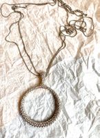 Glamouröse Silberkette mit glitzerndem Anhänger