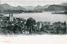 Luzern und die Alpen