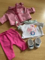 Baby Born Kleidung Set Rosa Jacke T-Shirt Hose Schuhe