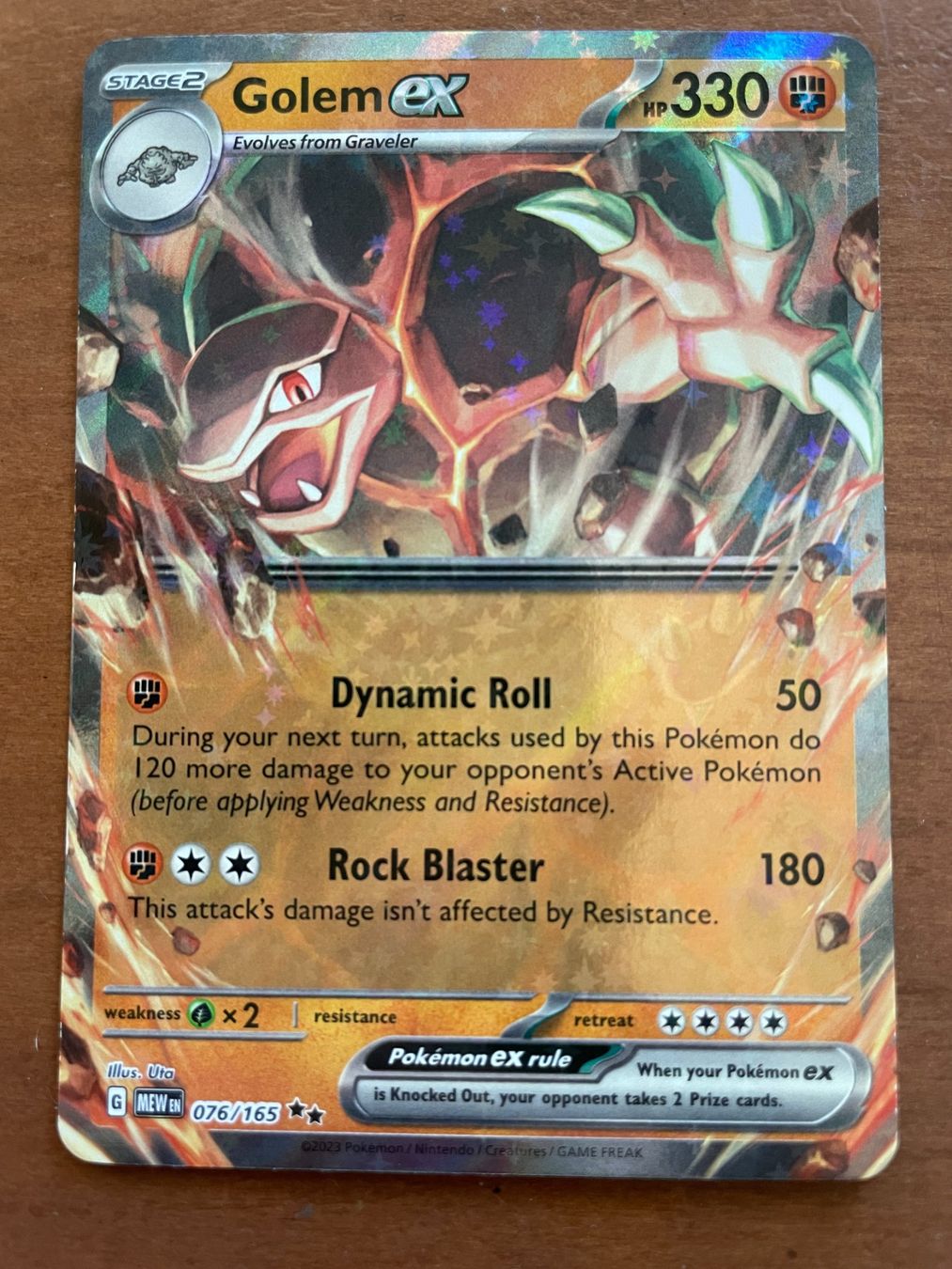 Pokémon Carte collezionabili: Pokemon Golem eX (Versand gratis) – Nuovo (secondo la descrizione) da Chur venduto da Angerson