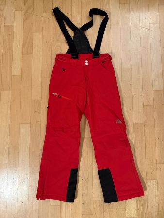 Rote Schneehose/Skihose mit Trägern, Grösse 152, Top Zust...