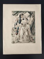 estampe originale hors-texte Louis Berthommé 25*20cm