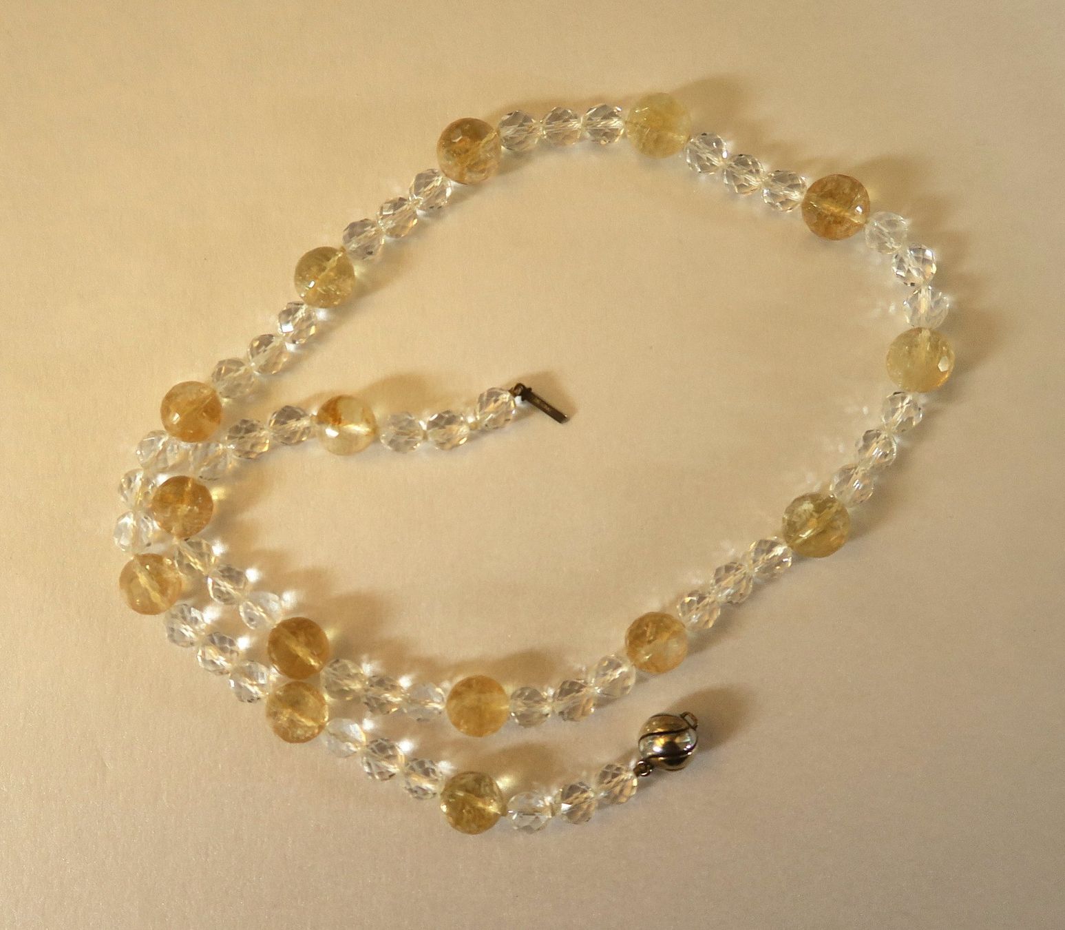 Catenine: Glasperlen - Kette facettiert, Verschluss Silber 925 – Usato da Brittnau venduto da marlenestone 1