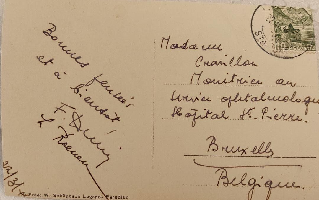 Ansichtskarten: LUGANO - PARADISO - 1949 – Gebraucht aus Delémont von Domdom1 1