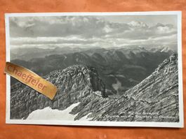 Auf dem Säntisgipfen.  vom Säntis - Hotel Säntis, ca. 1928