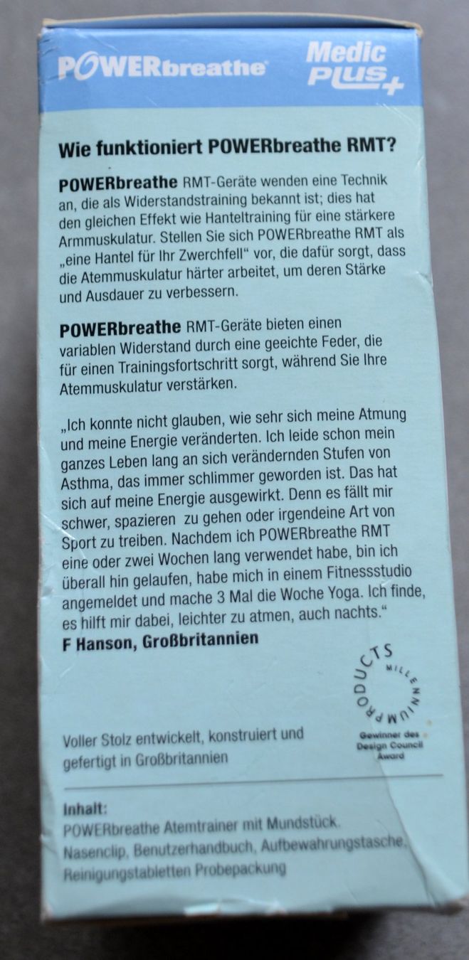 Hometrainer: POWERbreathe Medic Plus Atemtrainer – Nuovo e nell'imballaggio originale da Collonges venduto da arashee 2