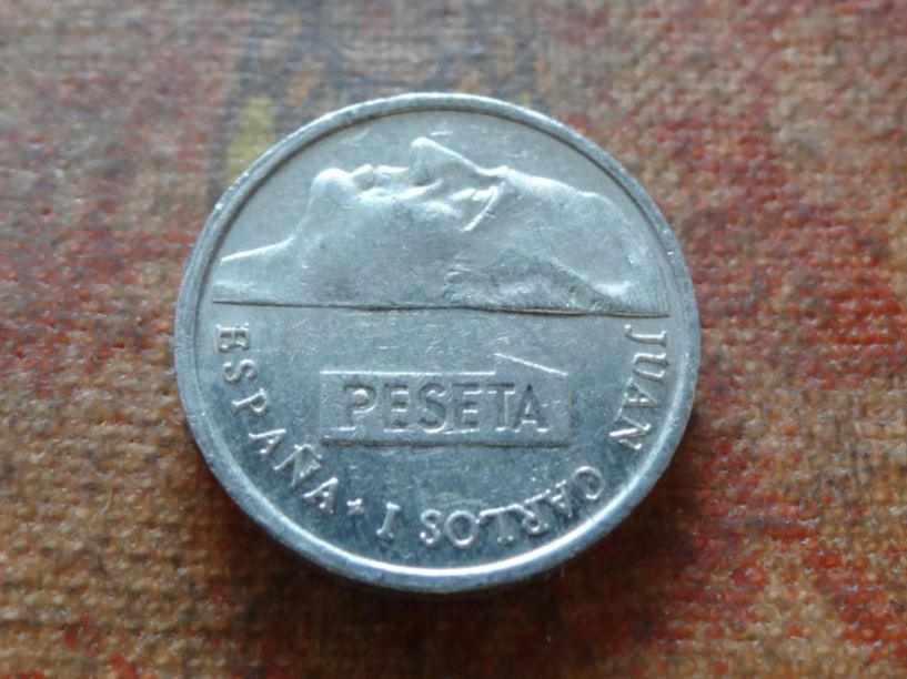Tutti le monete: ESPAGNE  1 Pesetas  1991 – Usato da Romanel-sur-Lausanne venduto da Swift13 1