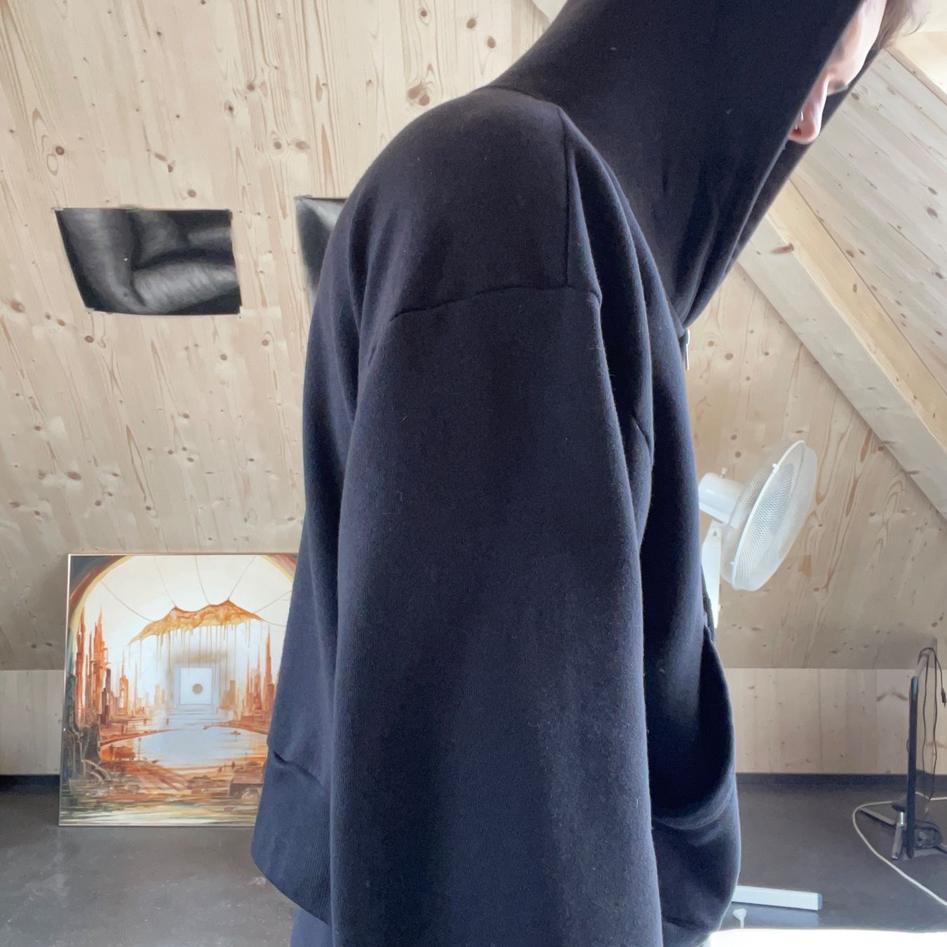 Pulls & Sweat-shirts: PEARLED IVORY 'CROPPED HOODIE' – D'occasion à Zuchwil par hok_98 3