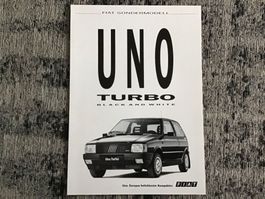Fiat Uno Black and White Prospektblatt