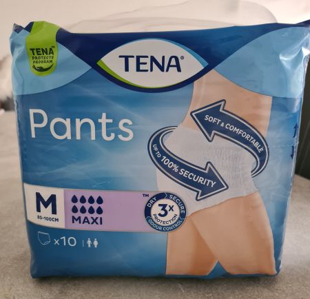 TENA PANTS M Maxi 10 Stück unisex NEU