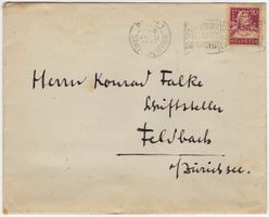 seltener POKO-Perfin R Co auf Beleg von BERN nach FELDBACH