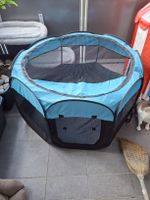 Tier-Laufstall faltbar (Blau)