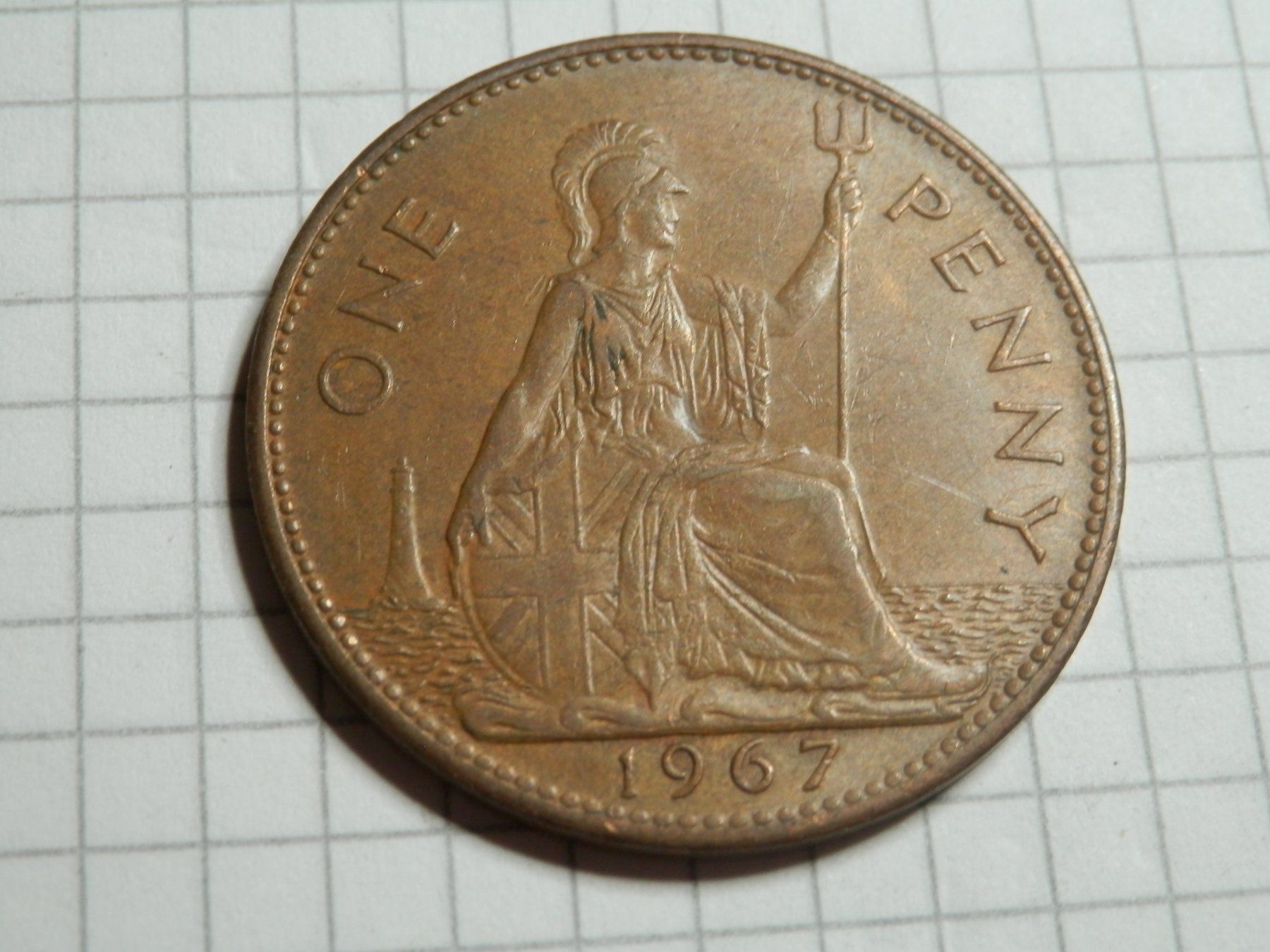 Tutti le monete: Großbritannien 1 Penny, 1967 – Usato da Weiach venduto da weiach81
