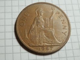 Großbritannien 1 Penny, 1967