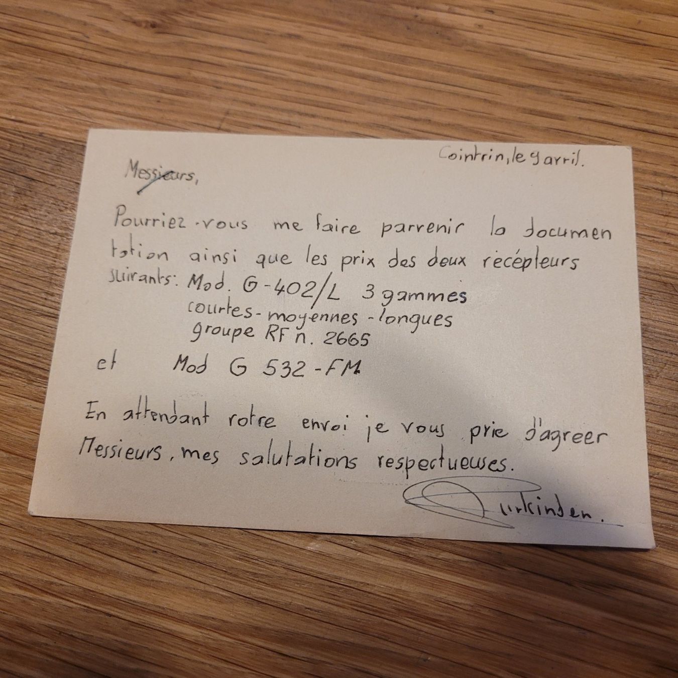 Cartoline postali: GS Brig Genève 1958 Pro Imfirmis – Usato da Biel/Bienne venduto da Destockweb 1